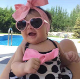 Polka Dot Swimsuit Toddler Girl (Black/Pink/White)