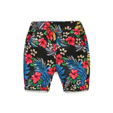🌺 Polo Style Shirt & Floral Shorts 2pc. Set Toddler Boy (White/Black/Red/Blue) 🌺
