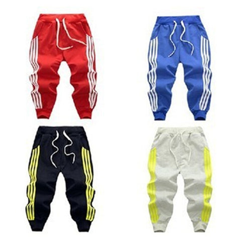 Side Stripe Jogging Pants Toddler Boy (Black/Red/Blue/Gray)