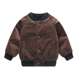 Velvet Bomber Jacket Baby Toddler Boy (Black/Brown/Purple/Gray)