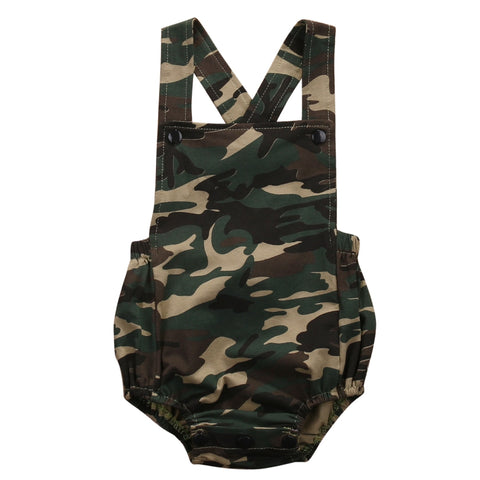 Camouflage Overall Romper Baby Boy (Olive Green/Khaki)