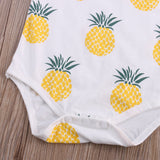 🍍 Pineapple & Cactus 🌵 Graphic Onesies Baby Girl (Yellow/Aqua Blue) 🍍 🌵