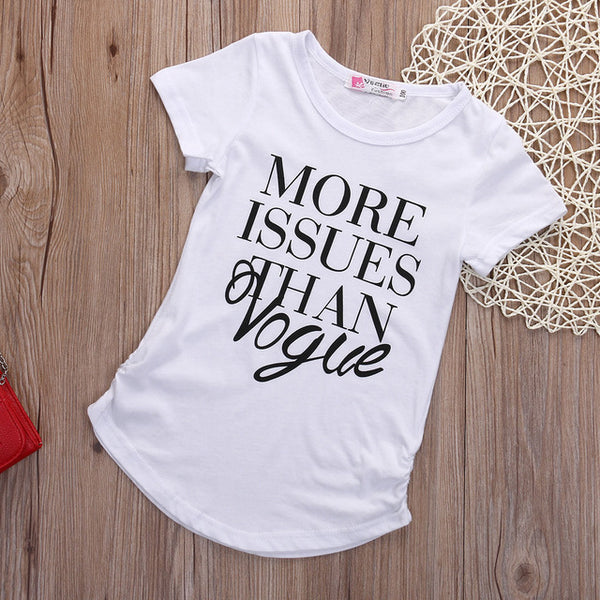 More Issues Than Vogue - Girl Toddler T-Shirt (White or Black)