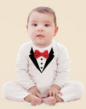 Little Tuxedo Jumpsuit 🤵 - Baby Boy and Toddler (Available in Black or White)
