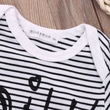 🍼 Milk Belly - Striped Onesie Bodysuit Baby Boy Girl (White/Black) 🍼