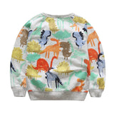 Multicolor Dinosaur 🦕  Sweatshirt Toddler Boy (Gray Multi)