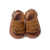 Fringe Tassel Baby Sandals (Rose/Cognac/Gold/Olive Green/Brown)