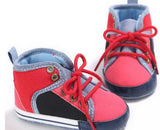 Trendy Lace Up Baby Shoes Sneakers (Available in Gray or Red)