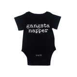 Gangsta Napper - Onesie Bodysuit Unisex Baby Girl Boy (Black & White)