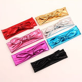 Metallic Bow Headband (Pink/Blue/Black/Purple/Red/Gold/Silver)