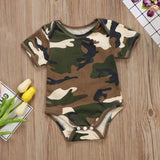 Camouflage Onesie Bodysuit Baby Boy (Olive Green/Tan/Black)