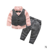 Vest, Collar Shirt and Pants 3pc. Set Toddler Boy (3 colors available)