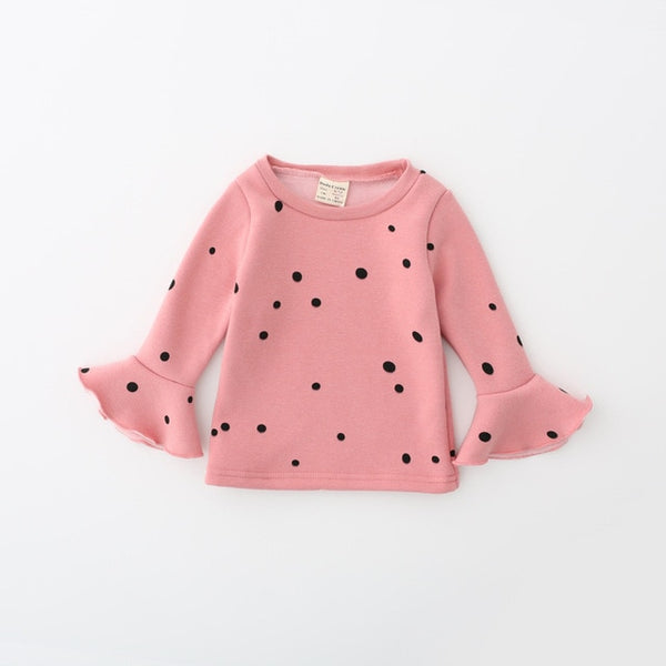 Flare Sleeve Sweatshirt Baby Girl and Toddler (Available in Pink, Yellow, White, or Purple)
