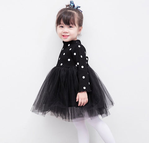 Polka Dot Top and Tulle Skirt Tutu Dress Baby Girl (Available in 3 colors)