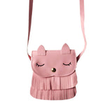 Girls Cat 🐱 Fringe Tassel Crossbody Purse Handbag Girls (4 colors available)