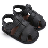 Cross Strap Baby Sandals (Brown/Black/Blue/White)