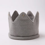 Knit Birthday Crown 👑 for Baby (Available in Teal, Gray, Pink, Red or Yellow)