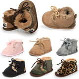 Fur Lined Winter Lace Up Baby Boots (8 colors available)