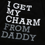 I Get My Charm From Daddy - 2pc. Jogger Set Baby Boy and Toddler (Camo & Black)
