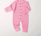 Knitted Long Sleeve Baby Jumpsuit Unisex Baby (4 colors available)
