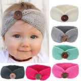 Crochet Turban Headband with Button  (Available in 6 colors)