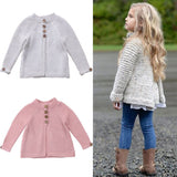 A-line Cardigan Sweater Baby Girl & Toddler (Gray/Pink)