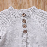 A-line Cardigan Sweater Baby Girl & Toddler (Gray/Pink)