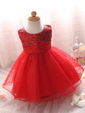 Tulle Top Flower Waist Dress Baby Girl (7 colors available)