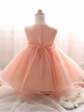 Tulle Top Flower Waist Dress Baby Girl (7 colors available)
