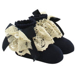 Lace Ankle Baby Socks (Available in Gray, White, Pink or Navy Blue)