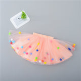 Pom Pom Tulle Tutu Skirt Baby Girl and Toddler (9 colors available)
