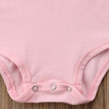 Solid Color Onesie Bodysuit Baby Girl (Black/Pink/Gray)