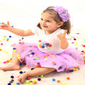 Pom Pom Tulle Tutu Skirt Baby Girl and Toddler (9 colors available)