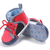 Trendy Lace Up Baby Shoes Sneakers (Available in Gray or Red)