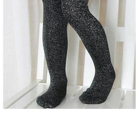 Glitter Pantyhose Stockings Baby and Toddler (Available in Black, Coffee, Pink and Gray)