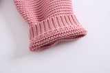 Bow Tie Knit Bodysuit Sweater Baby Girl and Toddler (Available in Pink or White)