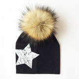 Unisex Cotton Pom Pom Fur Top Hat Baby Toddler (24 prints available)