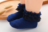 Lace Ankle Baby Socks (Available in White, Black, Navy Blue, Pink or Gray)