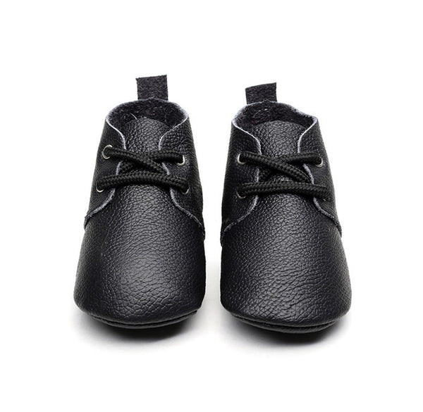 Genuine Leather Lace Up Booties Baby Shoes (Available in 13 colors)
