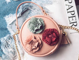 Girls Vegan Leather Flower Embellished 🌸 Crossbody Handbag (Available in 6 colors)