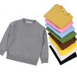 Solid Color Pullover Sweater Unisex Toddler Boy Girl (Available in Gray/Mustard/Pink/Black/White, Blue, Green)