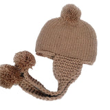 Pom Pom Knit Sweater Unisex Baby Hat (Available in 6 colors)