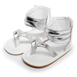 Patent Leather Thong Baby Sandals (Beige/Gold/Rose Gold/Black)