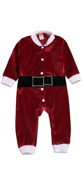 Santa Clause 🎅 Jumpsuit Unisex Baby Boy Girl (Red Multi)