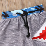 🦈 3D Shark Fin Swim Trunks Baby Boy and Toddler (Gray/Red/Blue) 🦈