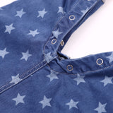⭐ Star Print Denim Jumpsuit Baby Boy (Light Blue Wash/Gray) ⭐