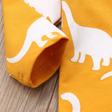 Dinosaur 🦖 Spike Leg 2pc. Sweatsuit Baby Boy and Toddler (Mustard Multi)