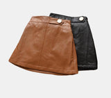 Vegan Leather Skirt Toddler Girl (Available in Brown or Black)
