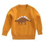 Dinosaur 🦖 Sweater Toddler Boy (Mustard & Brown)
