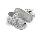 Glitter Cross Strap Baby Sandals (Pink/Gold/Silver)